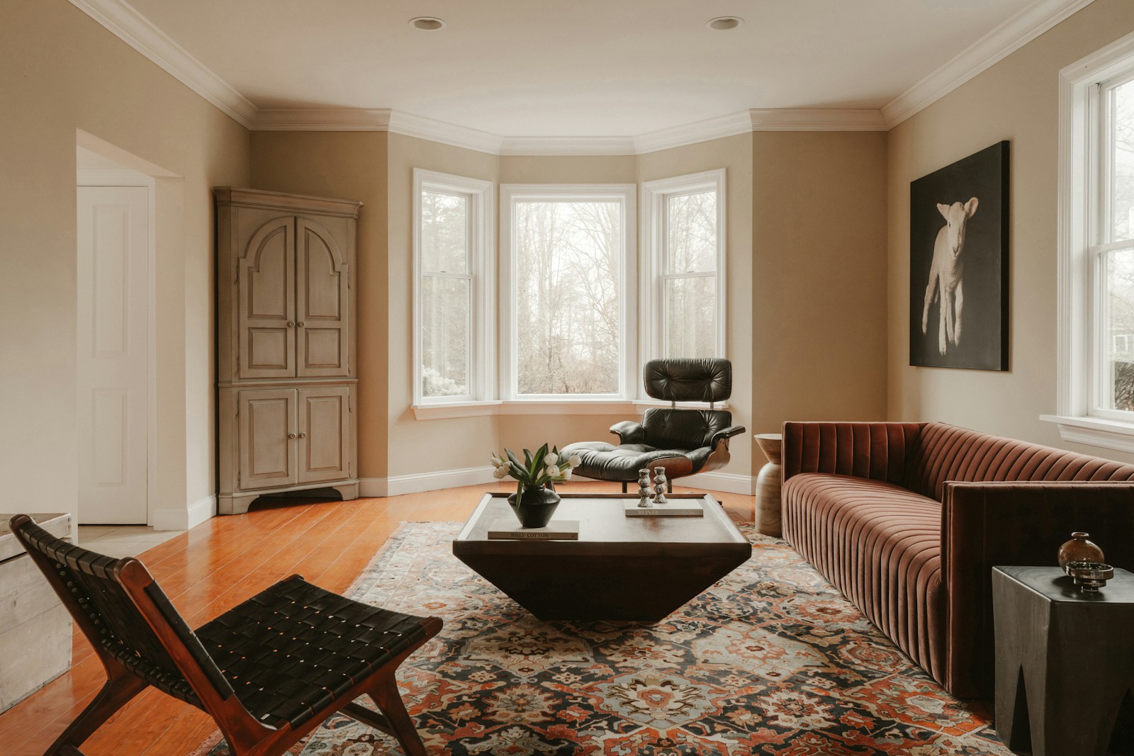 An inviting home interior with natural light and contemporary furniture